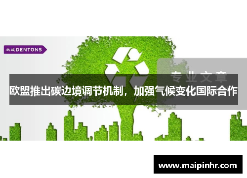 欧盟推出碳边境调节机制，加强气候变化国际合作